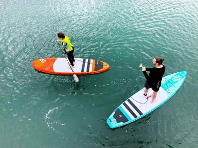 Wesup paddle boarding Torquay, Devon, UK